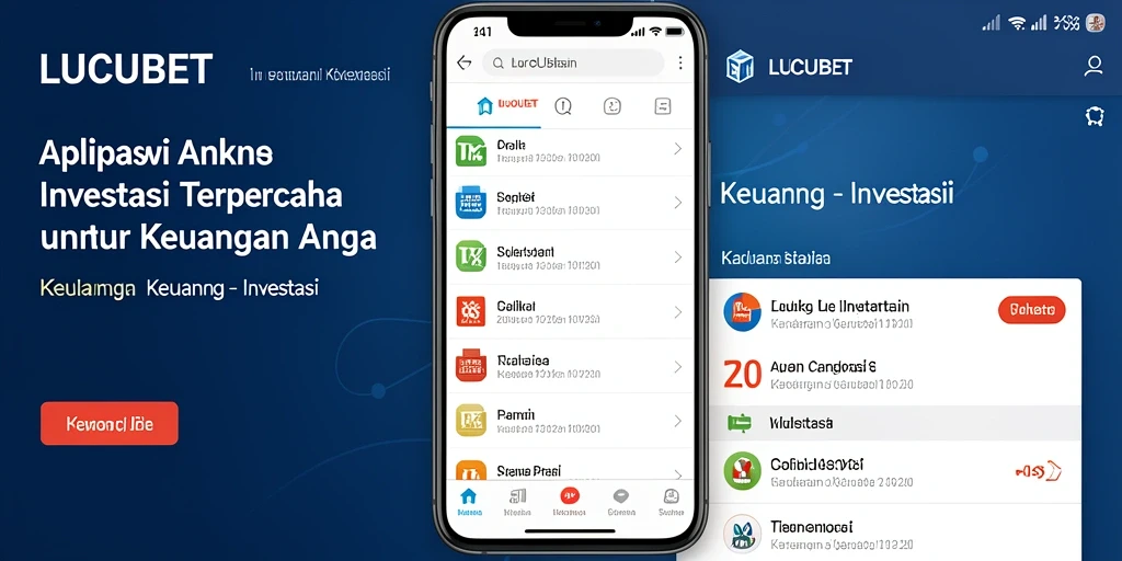 Tampilan antarmuka LUCUBET yang memudahkan investasi.