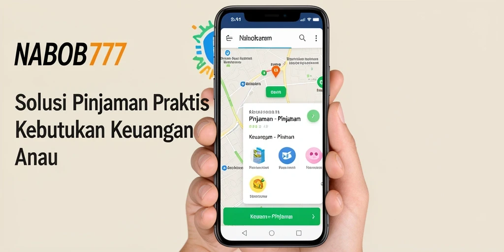 Antarmuka NABOB77 yang sederhana dan fungsional untuk pengajuan pinjaman.