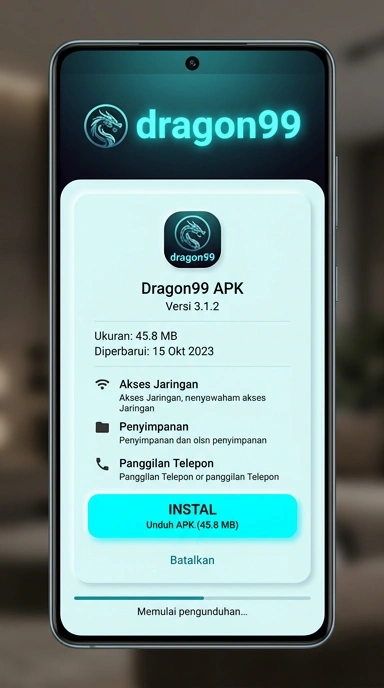 Tampilan halaman APK dragon99